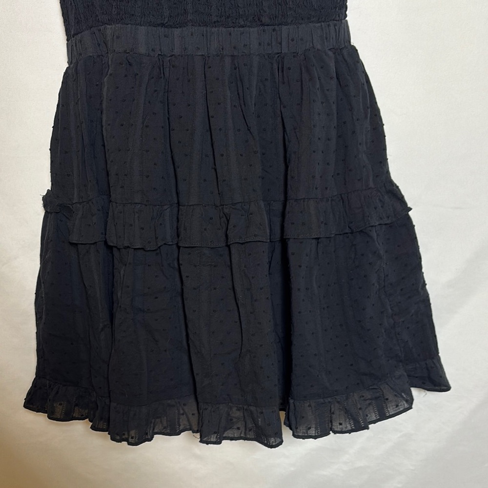 Mable Mini Dress Off Shoulder Ruffle Black- Large - Picture 5 of 9